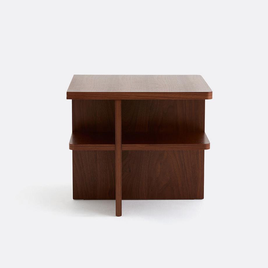 La Redoute Intérieurs Nachttisch mit Walnussfurnier  