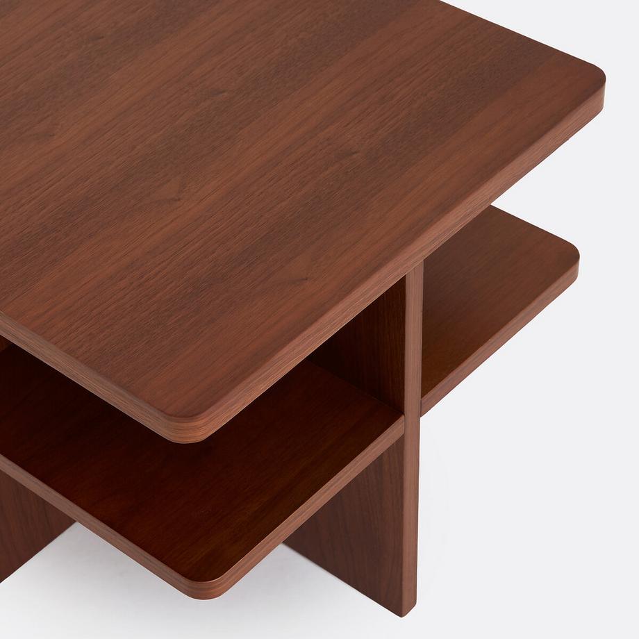 La Redoute Intérieurs Nachttisch mit Walnussfurnier  