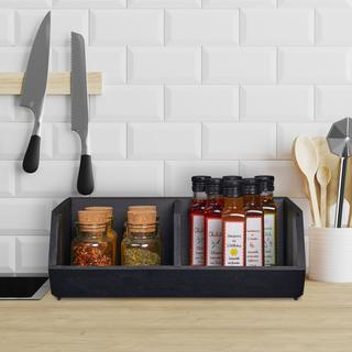 Northix Stapelbarer Schreibtisch-Organizer aus Bambus  