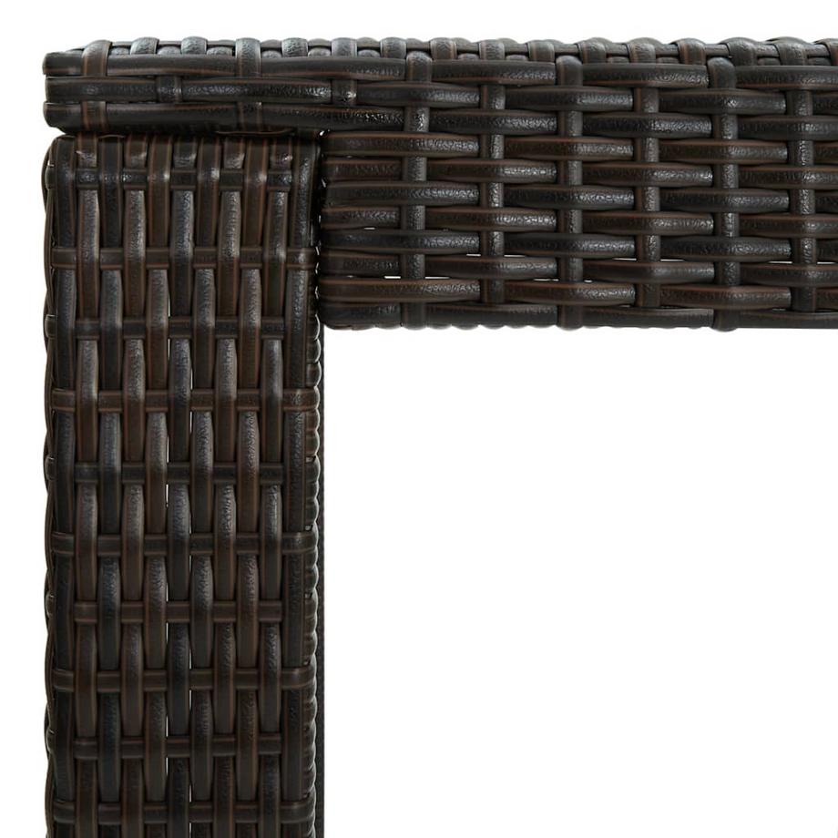 VidaXL Bartisch poly-rattan  