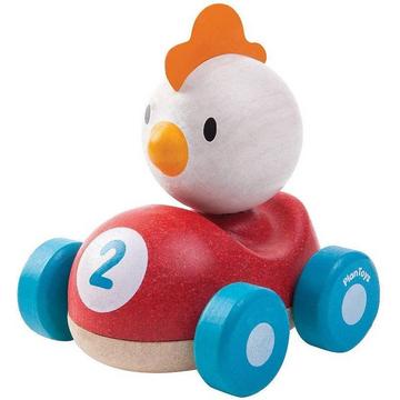 Plan Toys véhicule jouet en bois poule de course