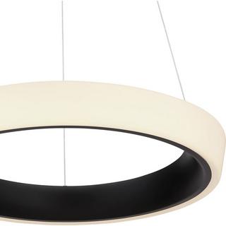 mutoni Lampe à suspension Tabano métal noir mat LED  