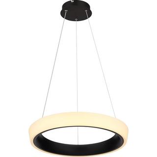 mutoni Lampe à suspension Tabano métal noir mat LED  