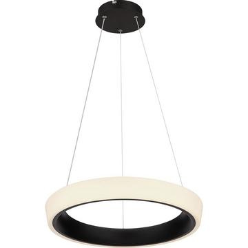 Lampe à suspension Tabano métal noir mat LED