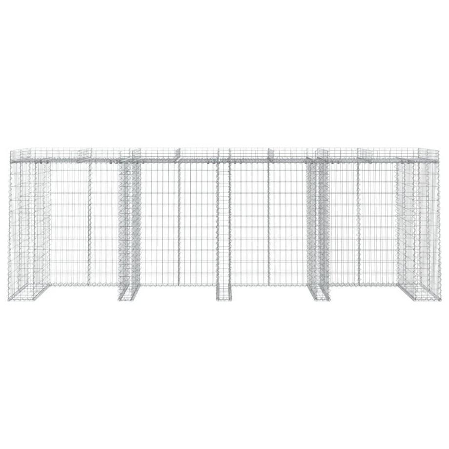 VidaXL parete di gabbioni Ferro  