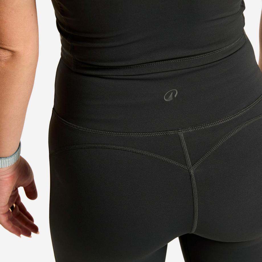 DOMYOS  Legging de sport flare et taille haute femme, Shape gris 