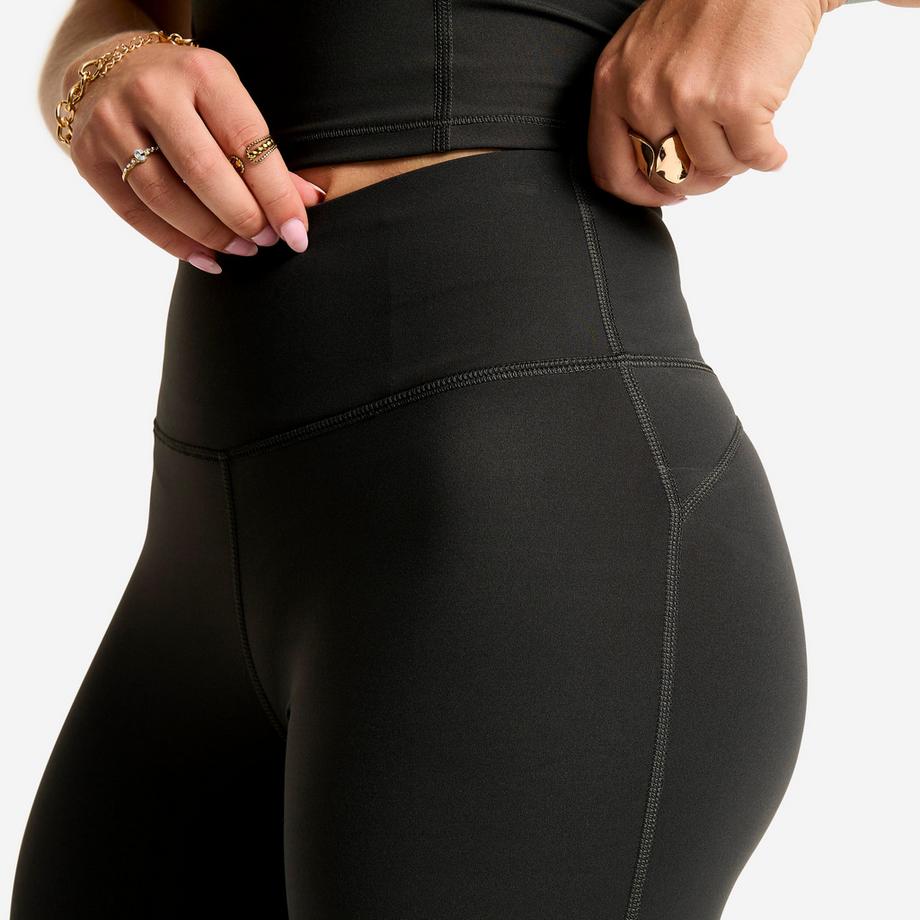 DOMYOS  Legging de sport flare et taille haute femme, Shape gris 