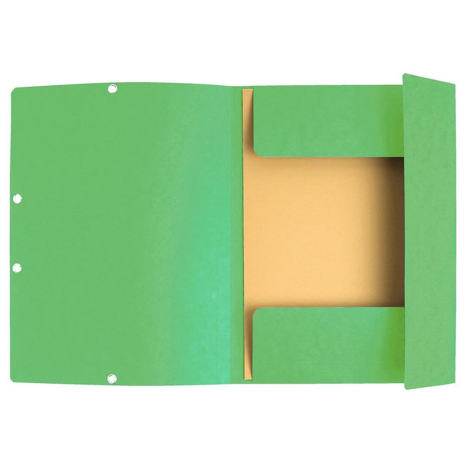 Exacompta Sammelmappen mit Gummizug und 3 Klappen, Colorspan-Karton 400g/m2, für DIN A4 - x 25  