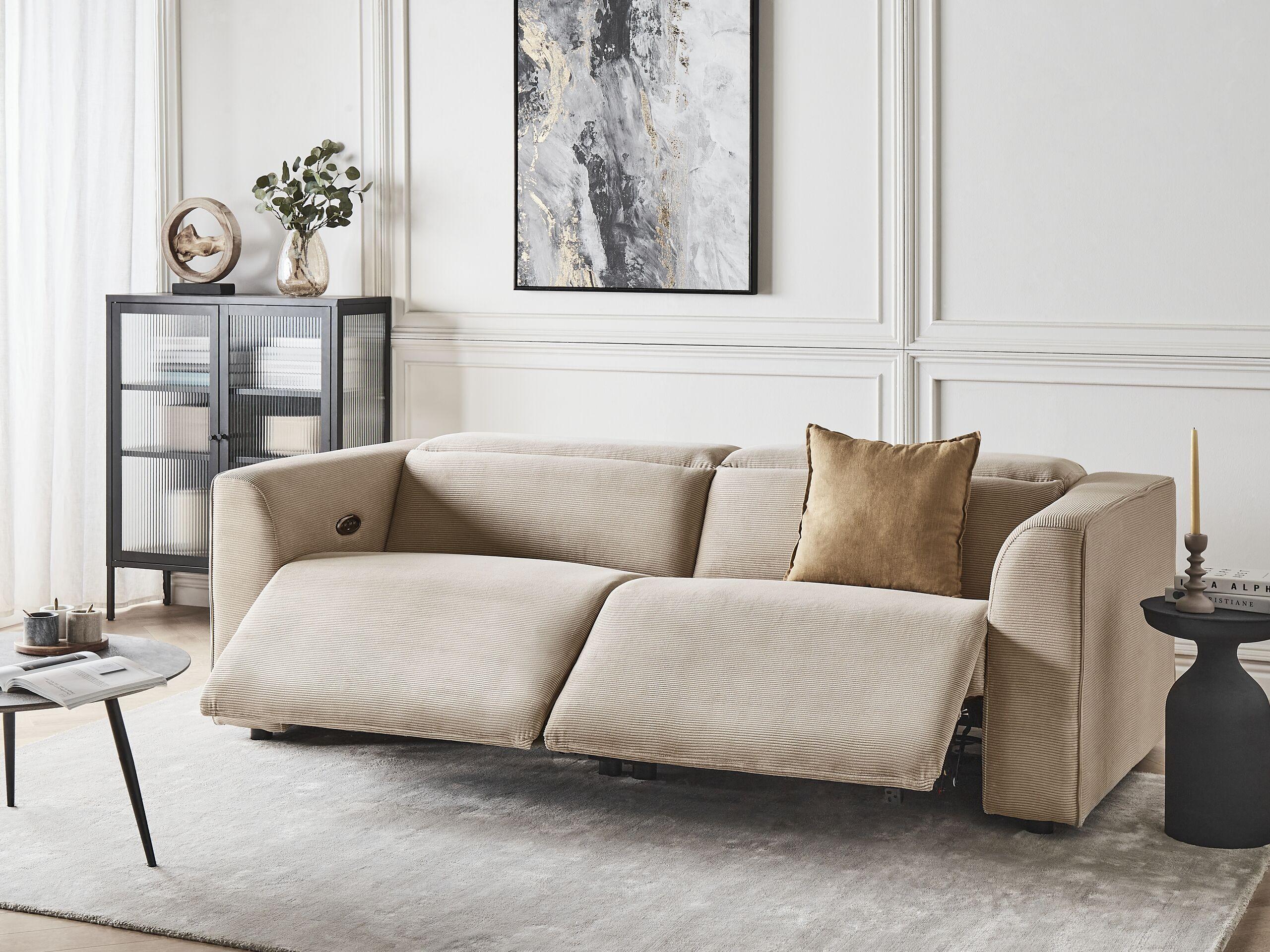 Beliani 2 Sitzer Sofa aus Cord Modern ULVEN  