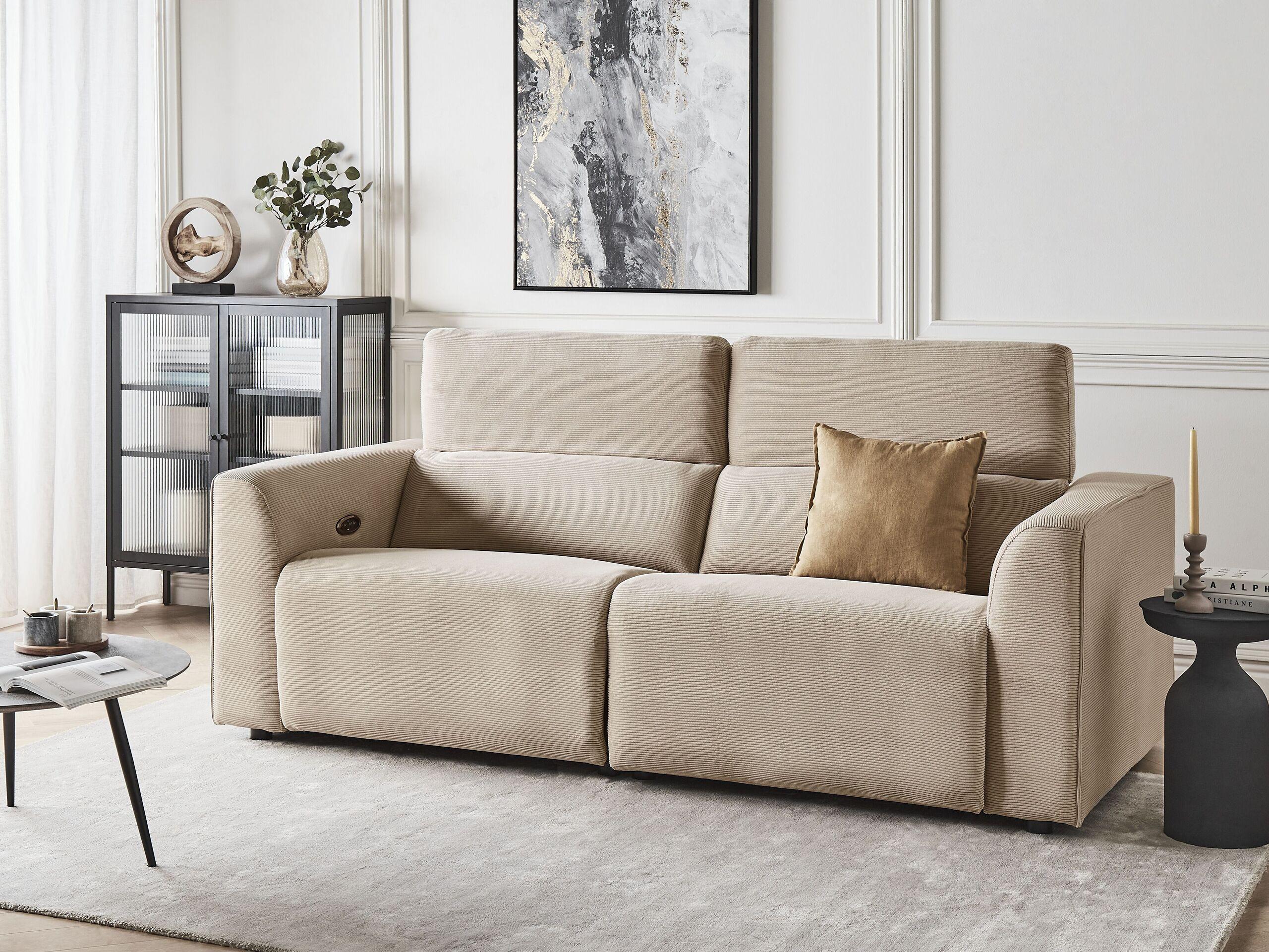 Beliani 2 Sitzer Sofa aus Cord Modern ULVEN  