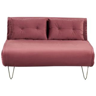 Beliani 2 Sitzer Sofa aus Samtstoff Glamourös VESTFOLD  