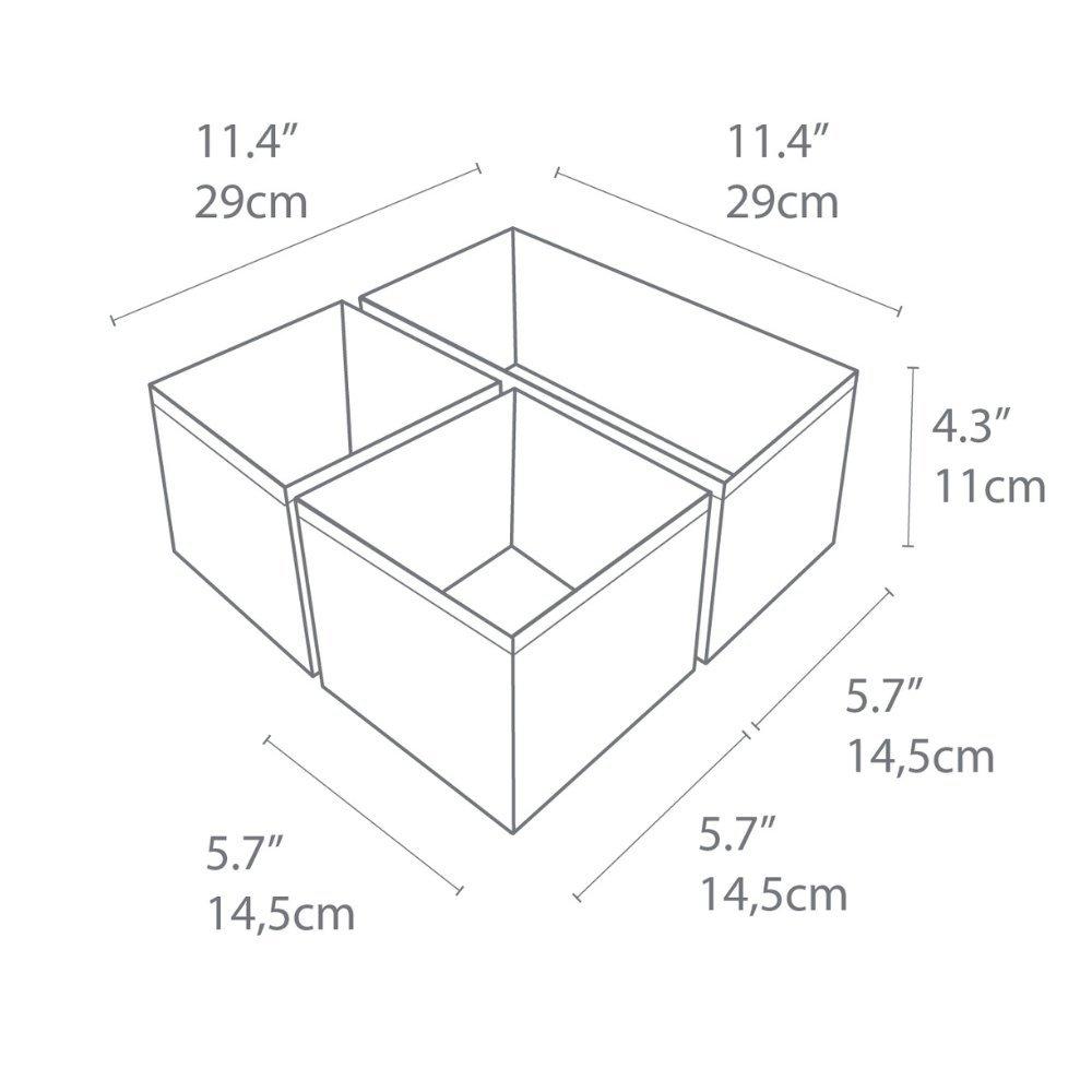 Bigso Box of Sweden SOFT Organizer Grau   Set 3 Stk.  