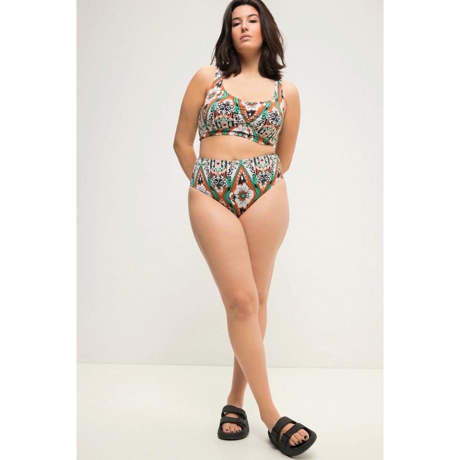 Studio Untold Bas de bikini taille haute imprimé all-over  