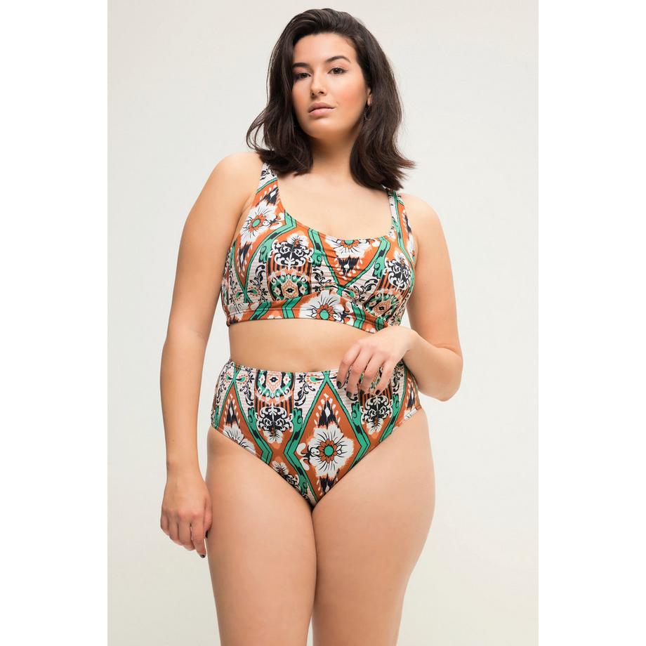 Studio Untold Bas de bikini taille haute imprimé all-over  