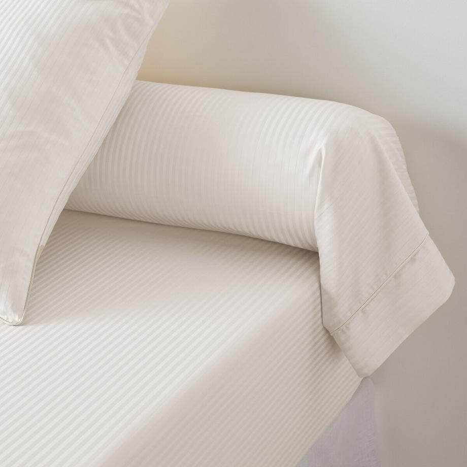 Taie de traversin en satin de coton