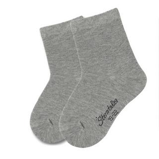 Sterntaler  Kinder Socken Doppelpack uni silber melange 