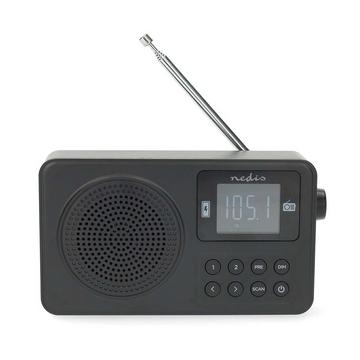UKW-Radio | Tragbares Design | UKW | Akkubetrieben / USB-betrieben | Digital | 2 W | Bildschirmgröße | Bluetooth® | Kopfhörerausgang | Wecker