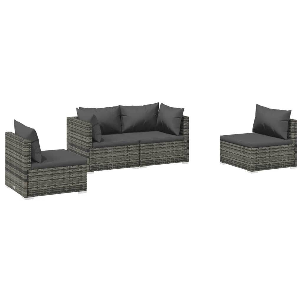 VidaXL Garten-lounge-set poly-rattan  