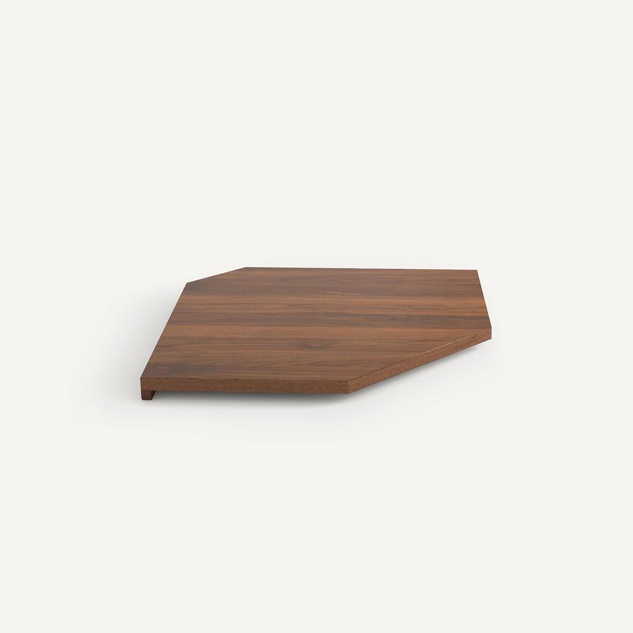 AM.PM Étagère d'angle plaqué noyer  