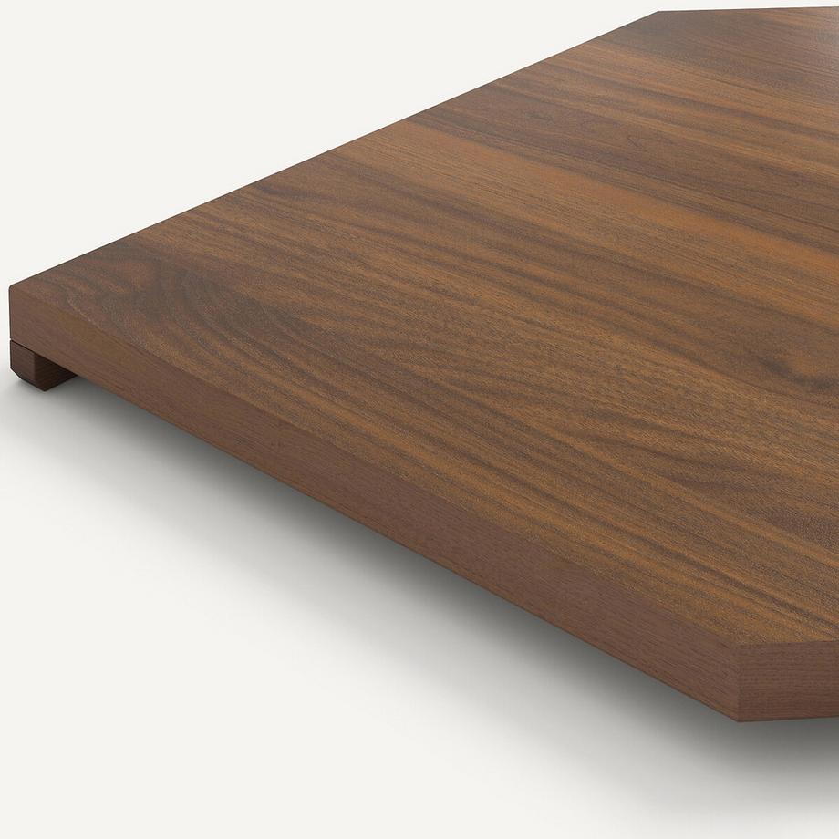 AM.PM Étagère d'angle plaqué noyer  