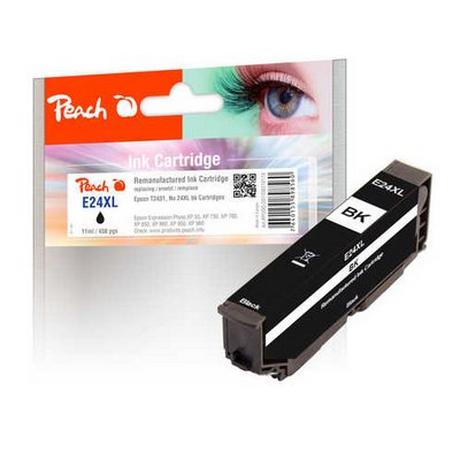 Peach  Tintenpatrone schwarz kompatibel zu Epson 24 & 24XL 