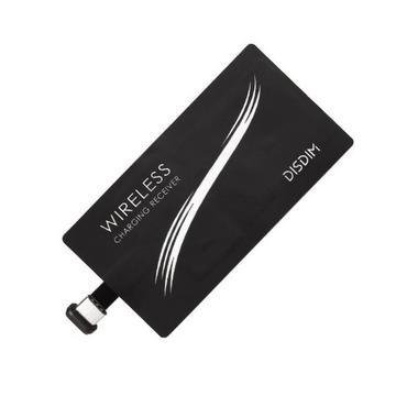 Adattatore Qi - Ricevitore caricabatterie wireless per USB-C - Nero