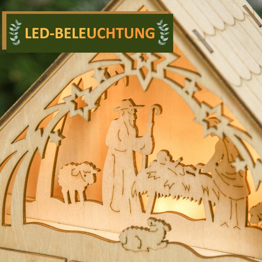 HOMCOM Weihnachts-Adventskalender  