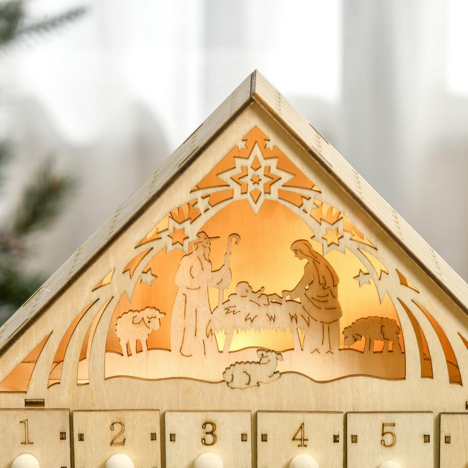 HOMCOM Weihnachts-Adventskalender  