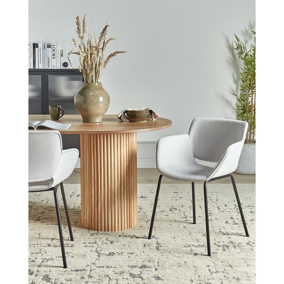 Beliani Set di 2 sedie da pranzo en Tessuto Moderno AXTEL  