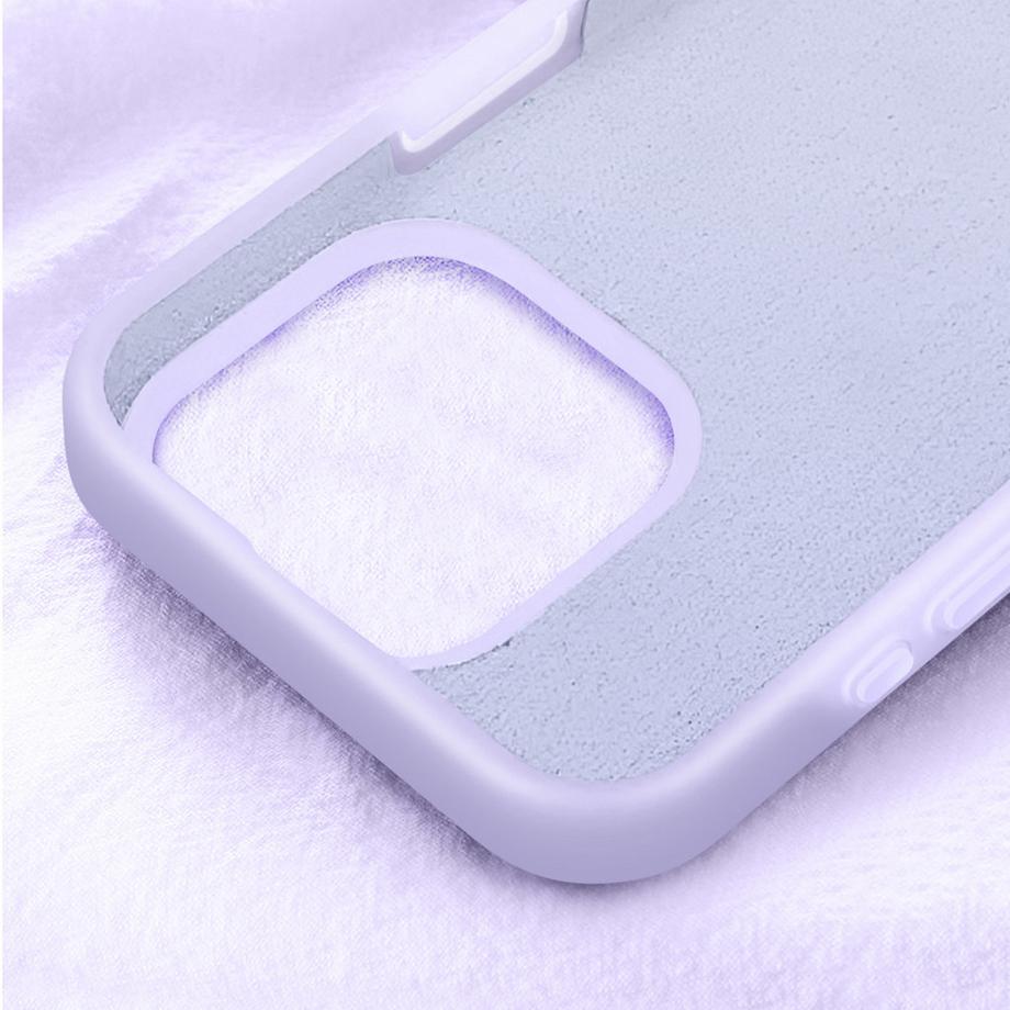 Avizar  Coque iPhone 16 Pro Silicone Violet 