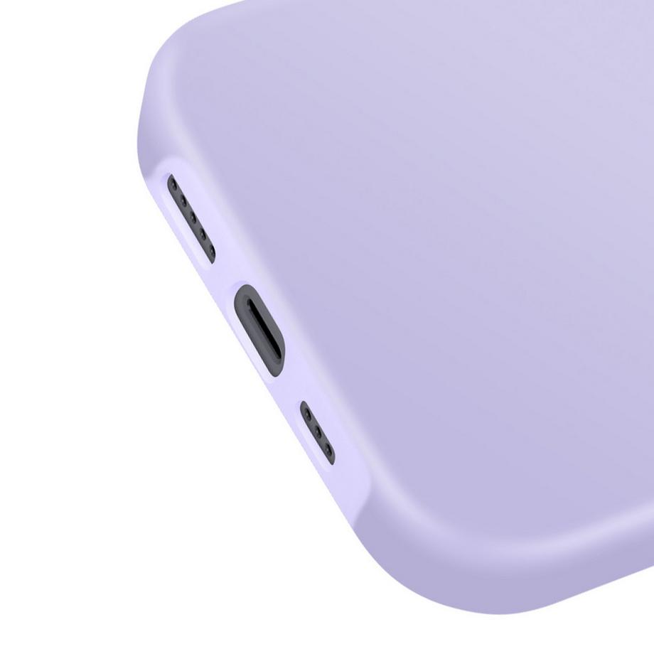 Avizar  Coque iPhone 16 Pro Silicone Violet 