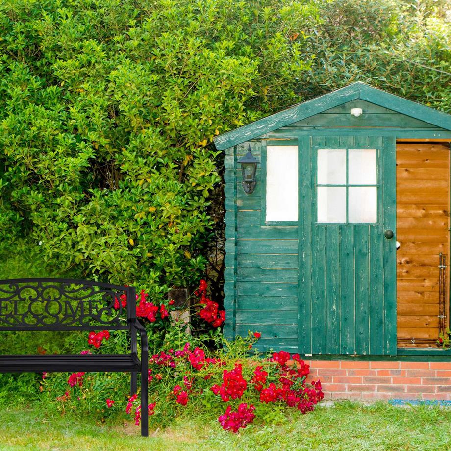 B2X Gartenbank Welcome aus Metall  