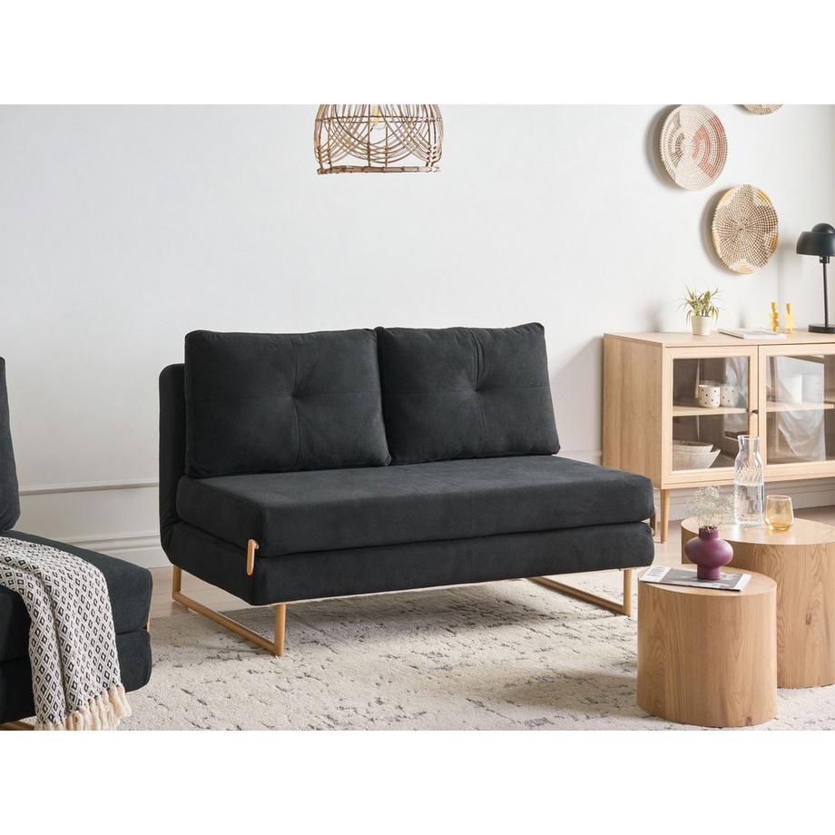 Beliani Canapé 3 places en Tissu  JERSLEV  