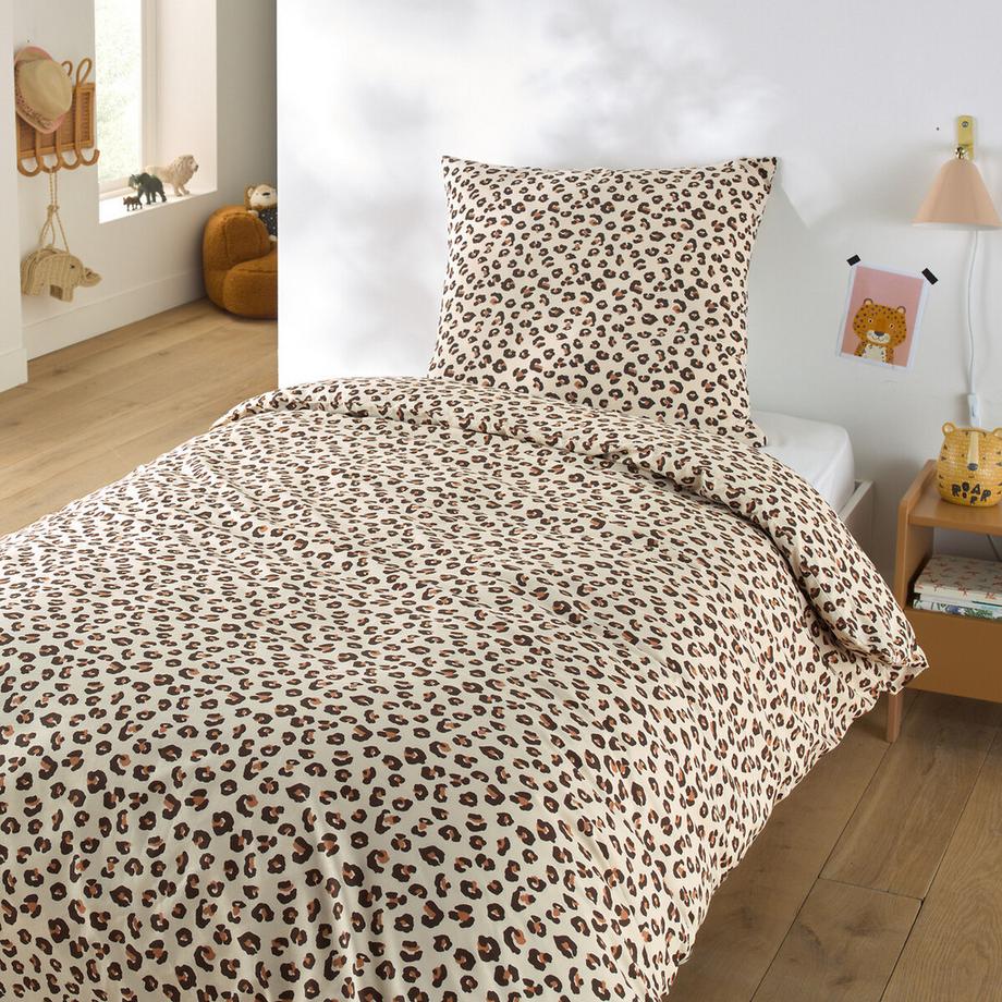 La Redoute Intérieurs Baumwolle Leopardenmuster Kinderbettwäsche  