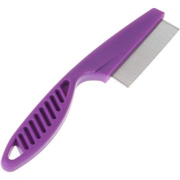 Peigne à poux - acier inoxydable - tige violette