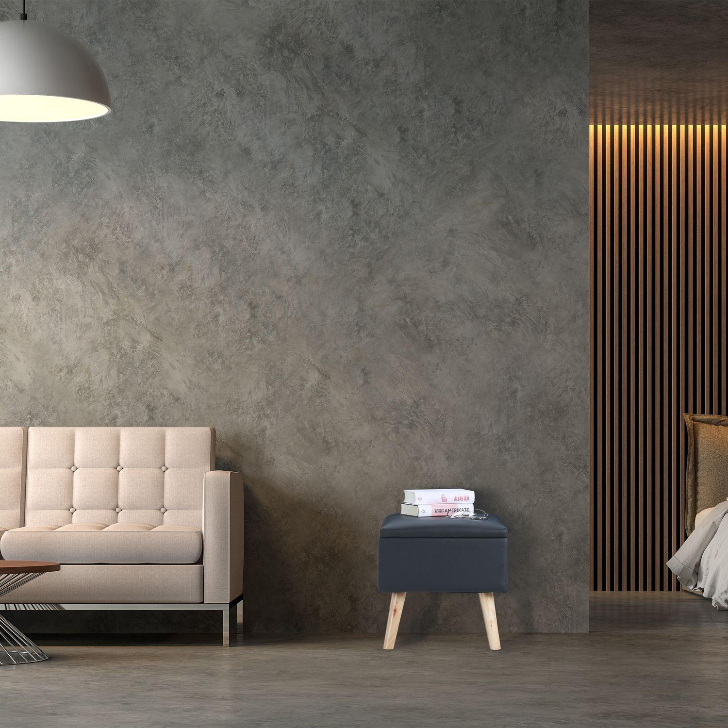 B2X Hocker mit Stauraum Kunstleder  