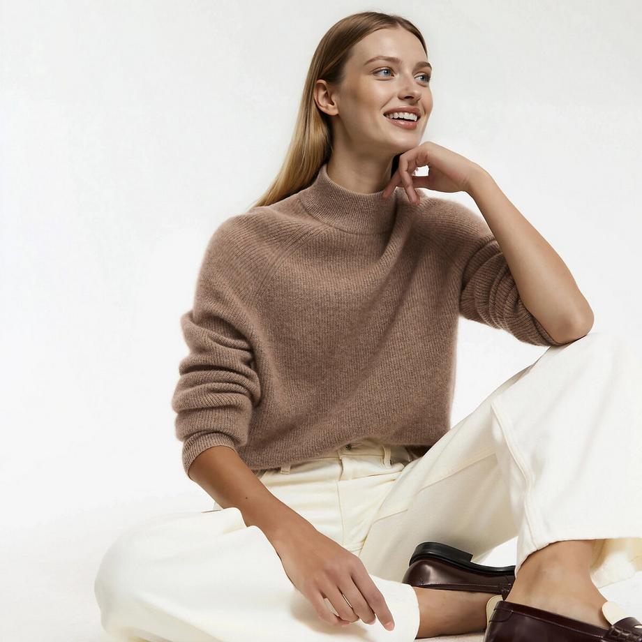 La Redoute Collections Stehkragenpullover  