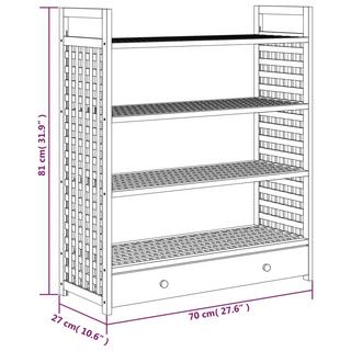 VidaXL Étagère à chaussures bois  