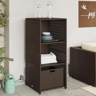 VidaXL Armoire de rangement de jardin rotin synthétique  