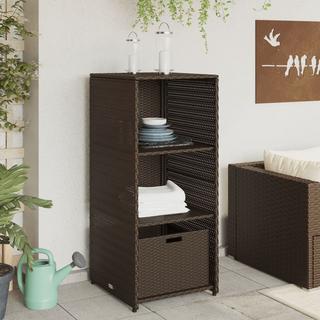 VidaXL Armoire de rangement de jardin rotin synthétique  