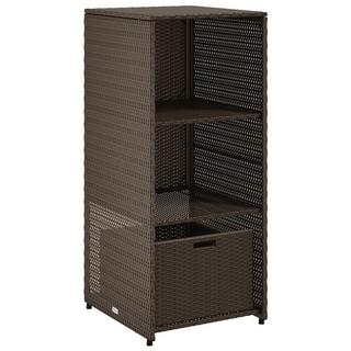 VidaXL Armoire de rangement de jardin rotin synthétique  