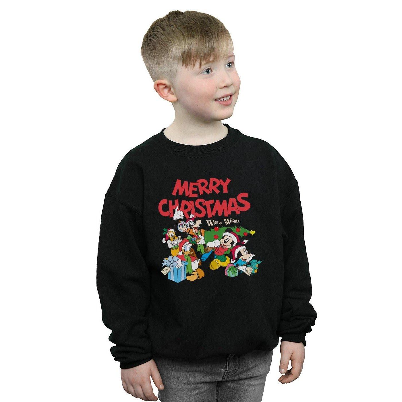 Disney  Mickey Mouse And FriendsWinter Wishes Sweatshirt 