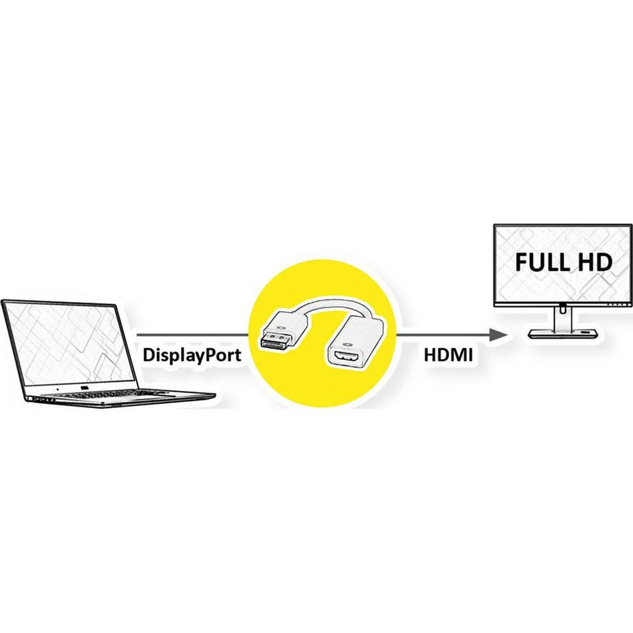 Roline  DisplayPort-HDMI Adapter 