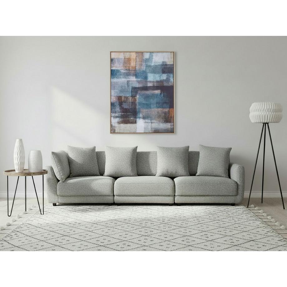 Beliani Canapé 3 places en Tissu Moderne SIGTUNA  