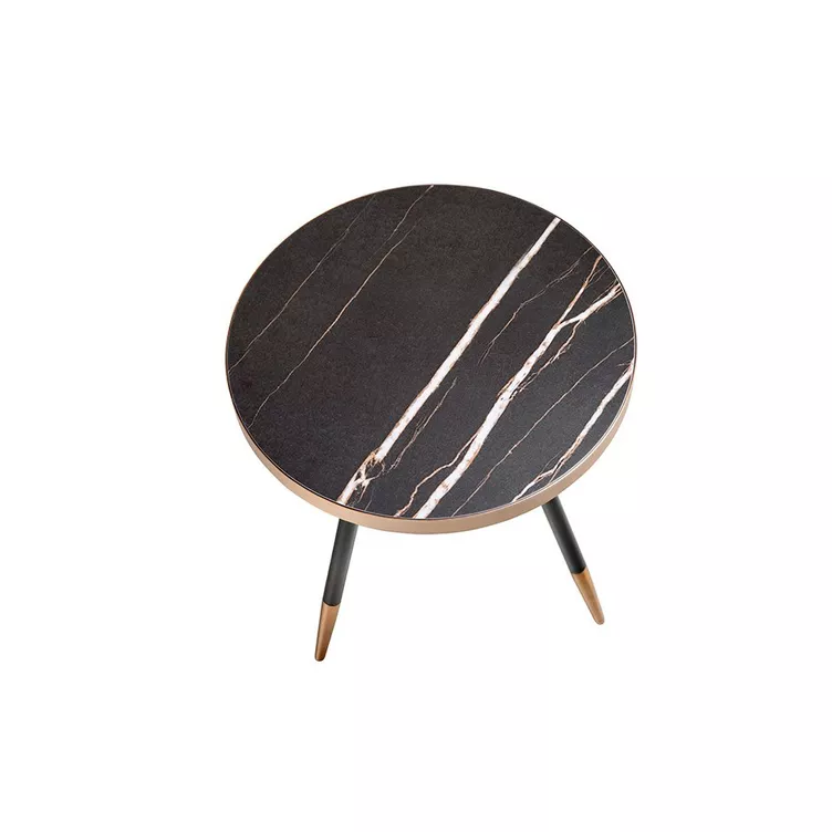 ANGEL CERDA Runder Couchtisch aus schwarzem Marmor online kaufen MANOR VA9737