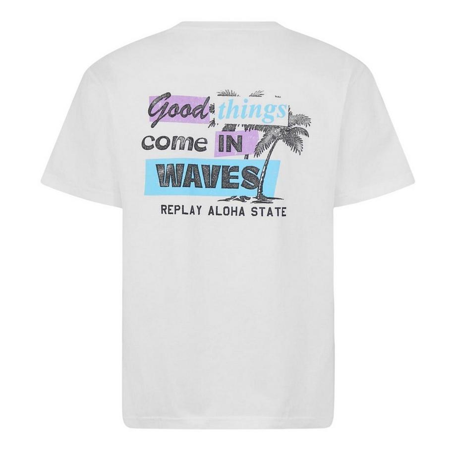 REPLAY Aloha State T-Shirt Regular Fit  