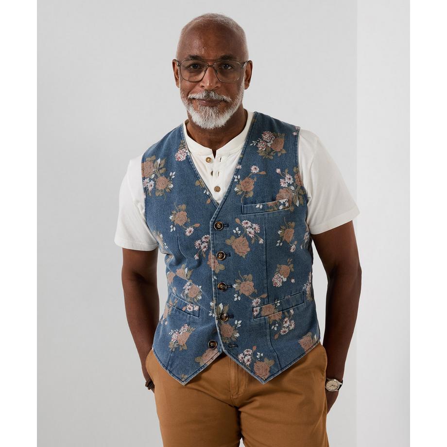 Joe Browns Jeansweste mit Blumenmuster  