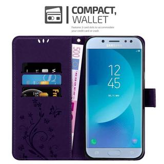 Cadorabo  Hülle für Samsung Galaxy J5 2017 Blumen Design Magnetverschluss 