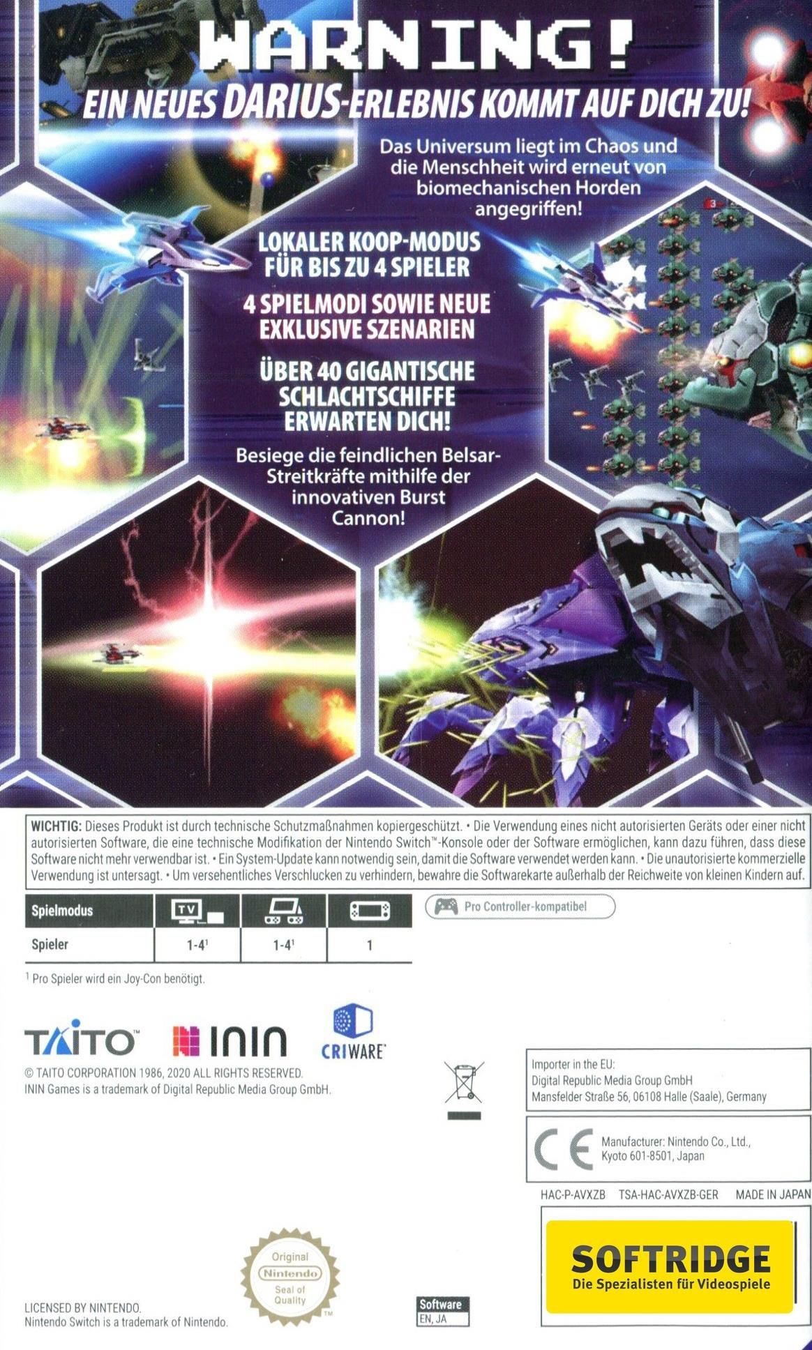 Taito  Switch Dariusburst: Another Chronicle EX 