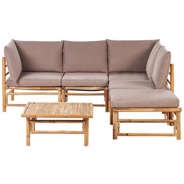 Ecksofa aus Bambusholz Boho CERRETO